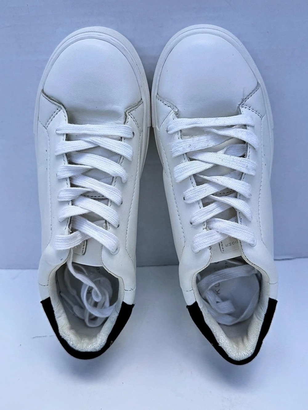 Kurt Geiger London Laney Leather Sneaker White & Black EU 38